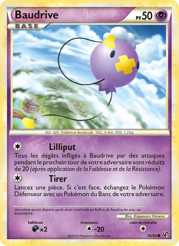 Baudrive — carte 46 de l’extension Indomptable