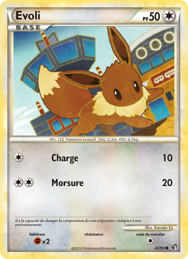 Evoli — carte 47 de l’extension Indomptable