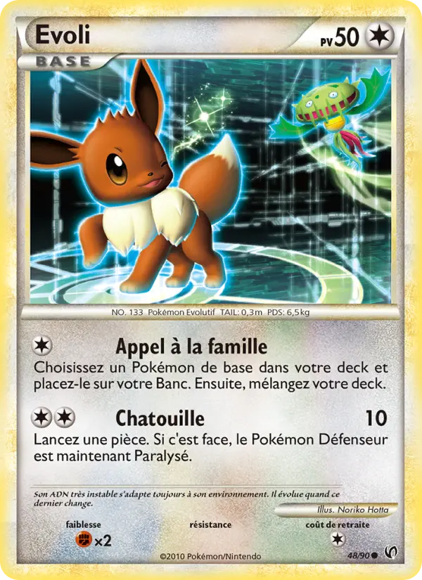 Evoli — carte 48 de l’extension Indomptable