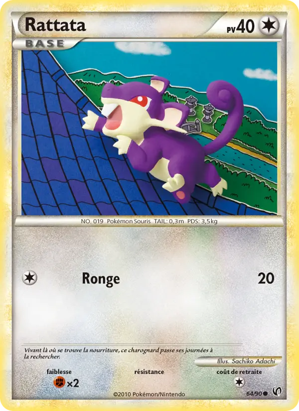 Rattata — carte 64 de l’extension Indomptable
