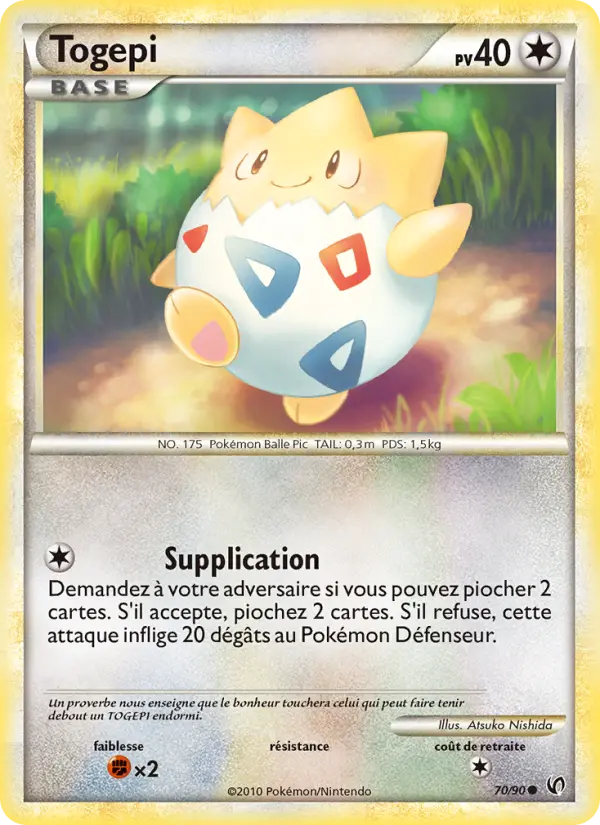 Togepi — carte 70 de l’extension Indomptable