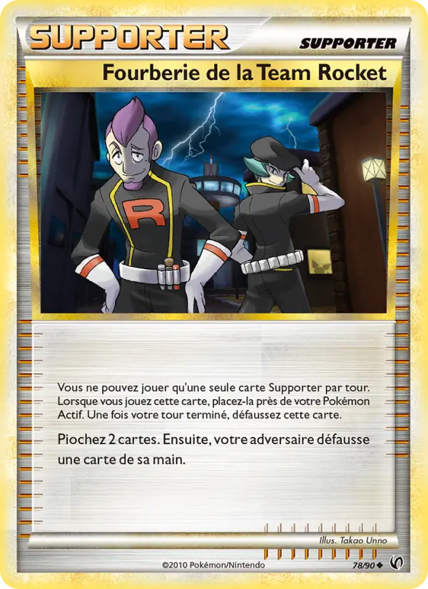 Fourberie de la Team Rocket — carte 78 de l’extension Indomptable
