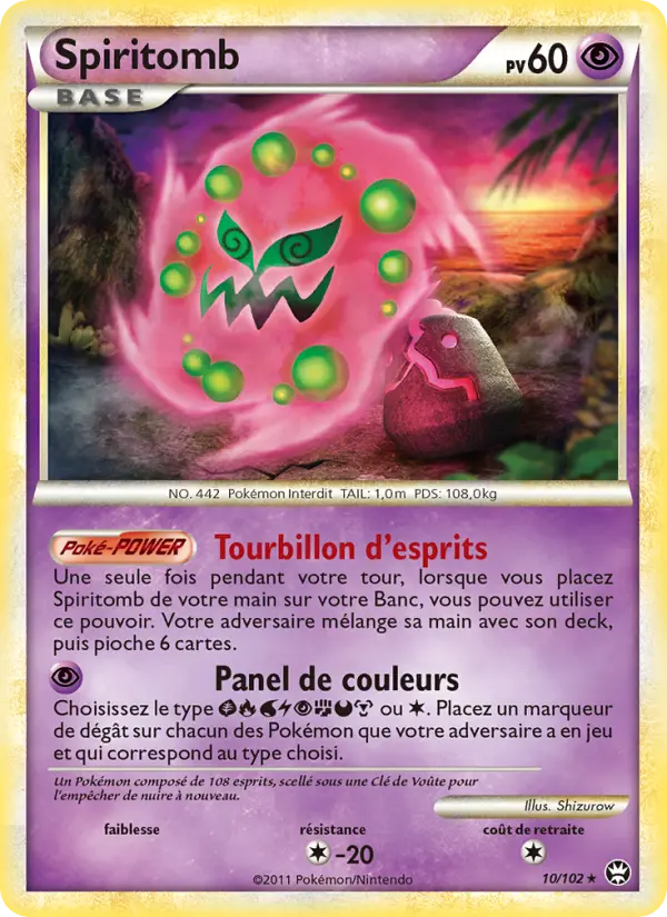 Spiritomb — carte 10 de l’extension Triomphant