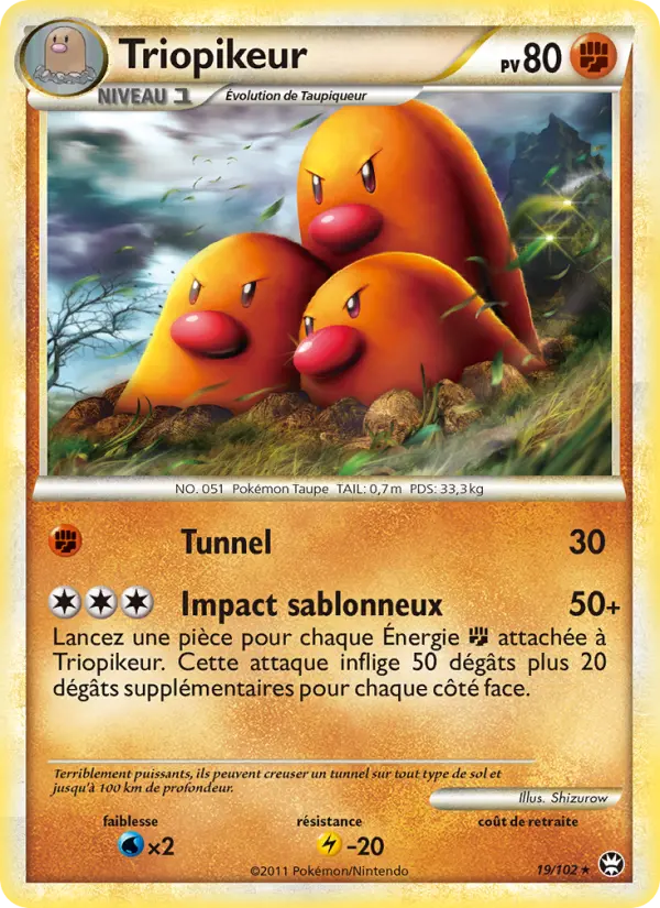 Triopikeur — carte 19 de l’extension Triomphant