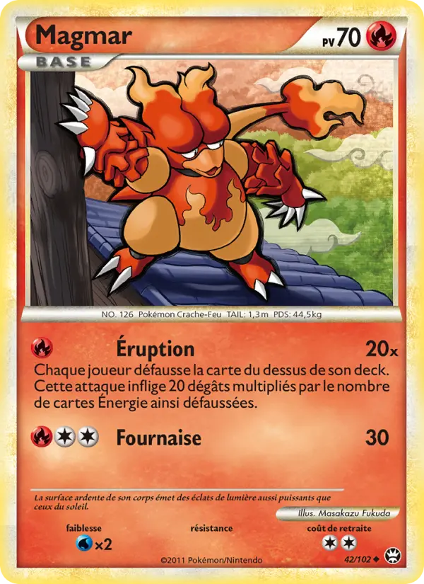 Magmar — carte 42 de l’extension Triomphant
