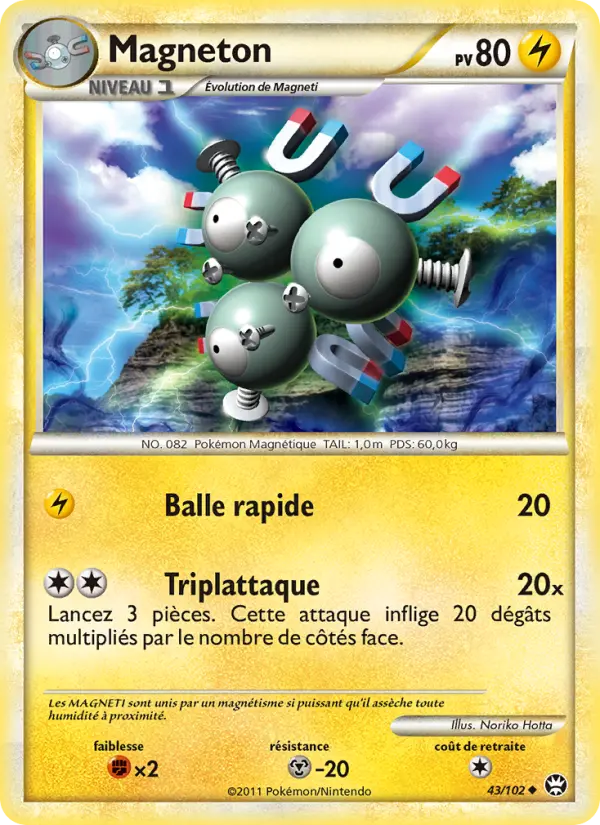 Magneton — carte 43 de l’extension Triomphant