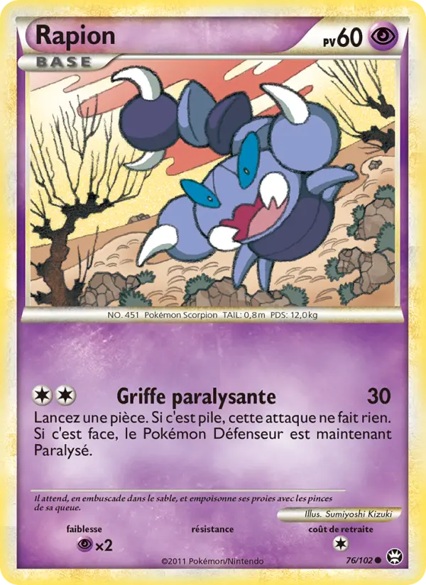 Rapion — carte 76 de l’extension Triomphant
