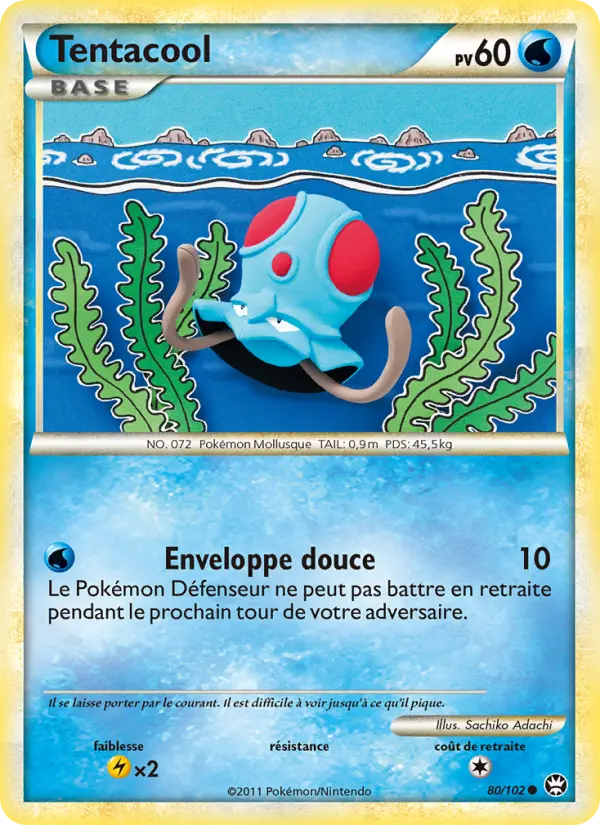 Tentacool — carte 80 de l’extension Triomphant