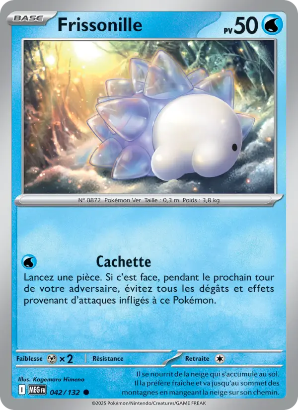 Frissonille — carte 042 de l’extension Méga-Évolution