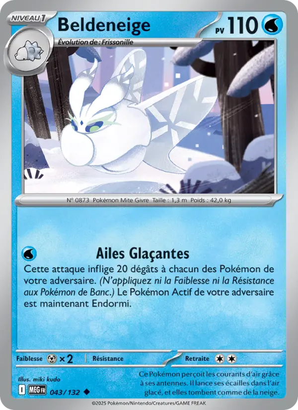Beldeneige — carte 043 de l’extension Méga-Évolution