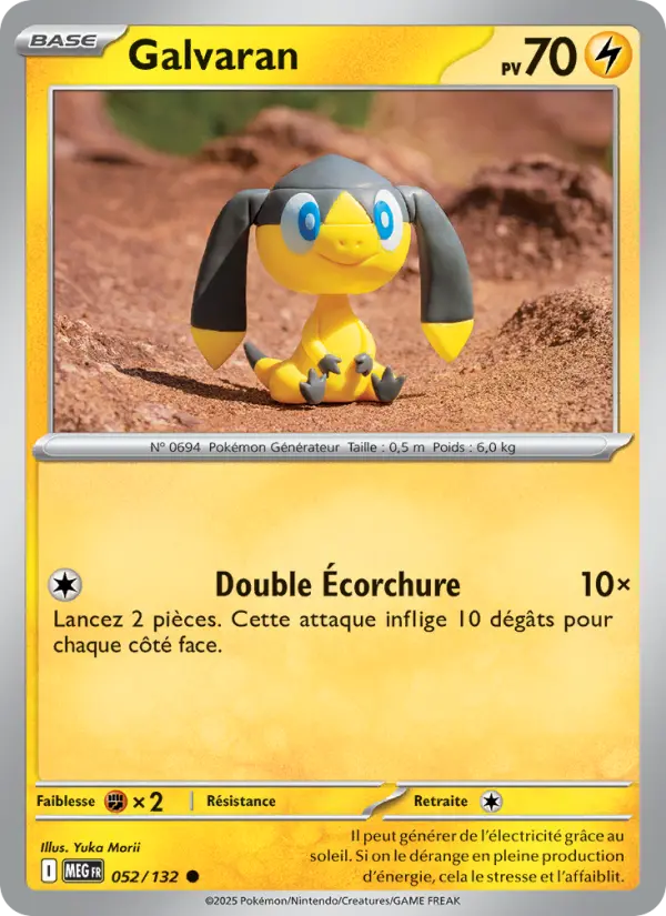 Galvaran — carte 052 de l’extension Méga-Évolution