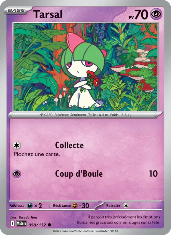 Tarsal — carte 058 de l’extension Méga-Évolution
