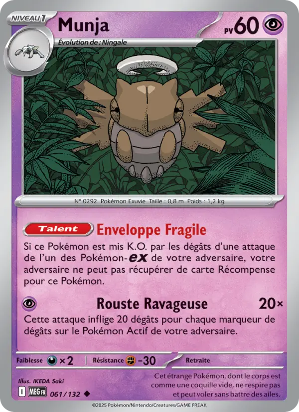 Munja — carte 061 de l’extension Méga-Évolution