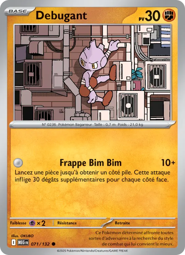 Debugant — carte 071 de l’extension Méga-Évolution