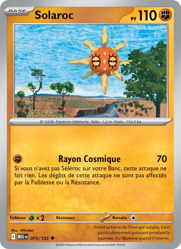 Solaroc — carte 075 de l’extension Méga-Évolution