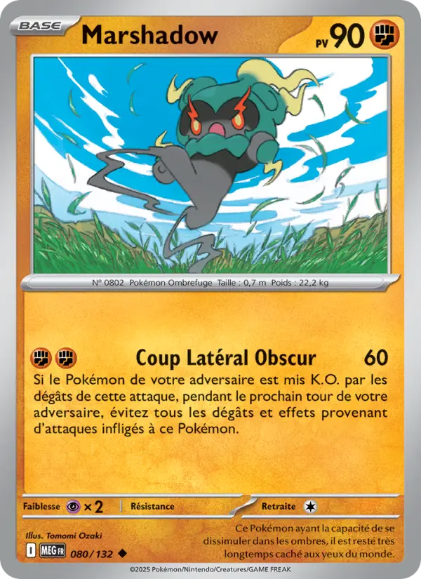 Marshadow — carte 080 de l’extension Méga-Évolution