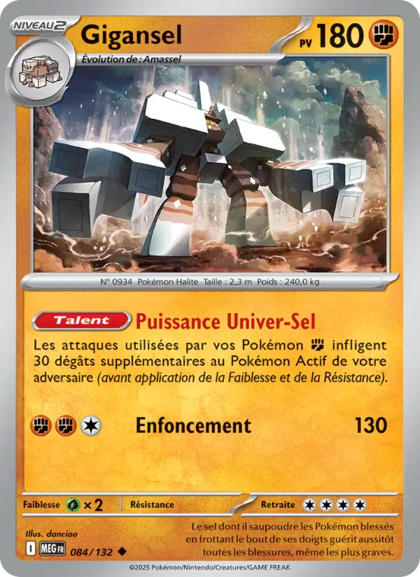 Gigansel — carte 084 de l’extension Méga-Évolution