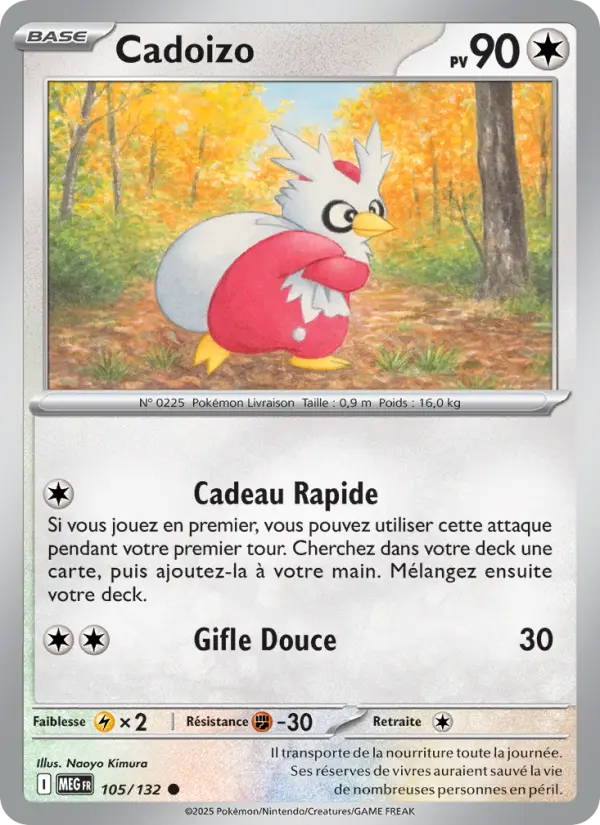 Cadoizo — carte 105 de l’extension Méga-Évolution