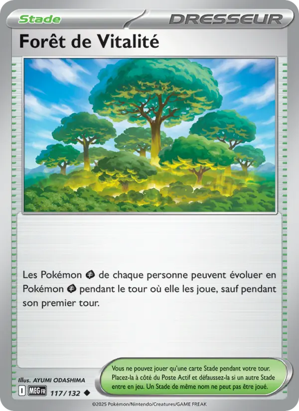 Forêt de Vitalité — carte 117 de l’extension Méga-Évolution