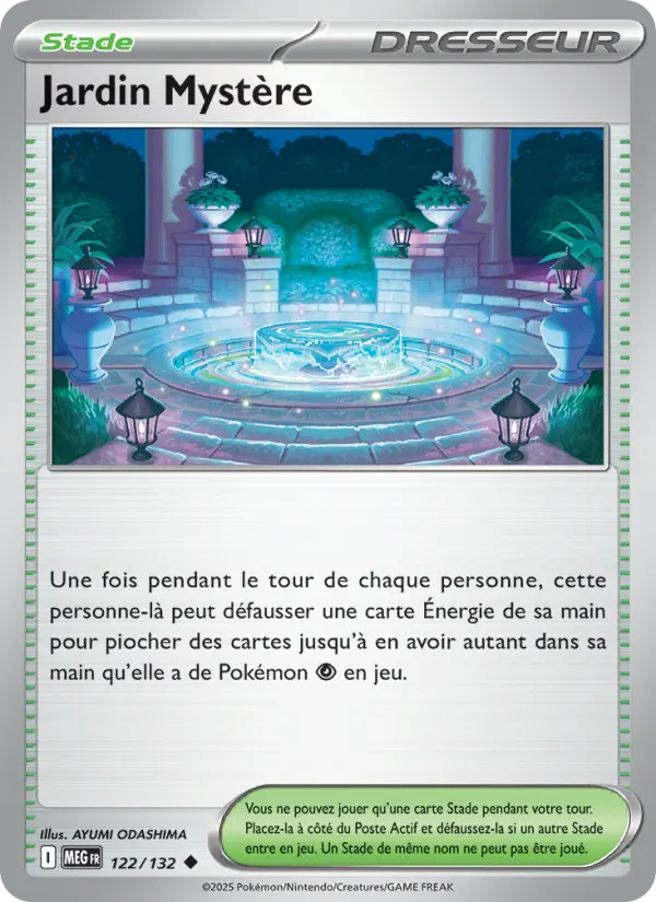 Jardin Mystère — carte 122 de l’extension Méga-Évolution