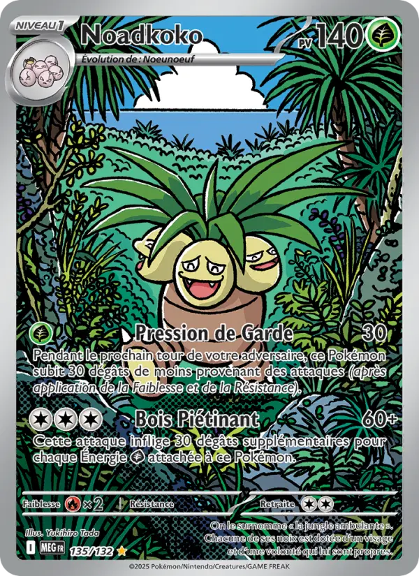 Noadkoko — carte 135 de l’extension Méga-Évolution