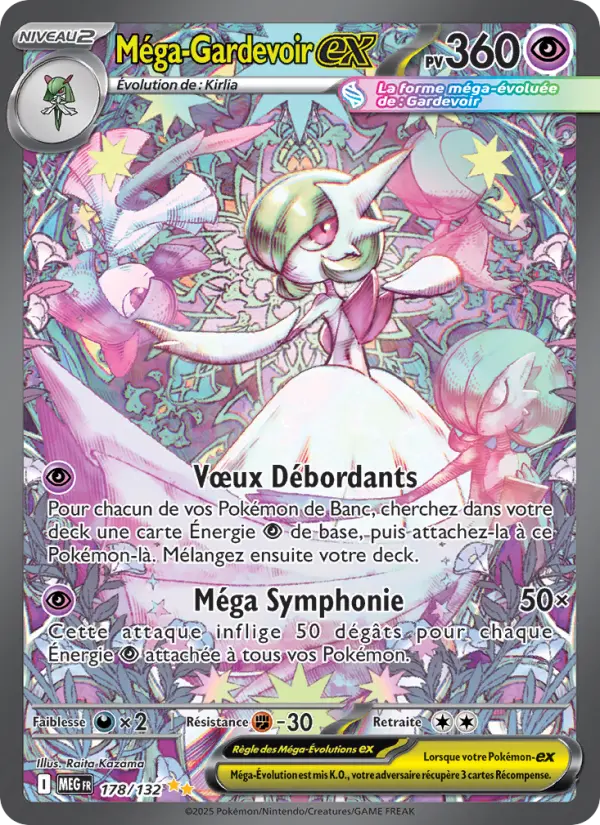Méga-Gardevoir-ex — carte 178 de l’extension Méga-Évolution