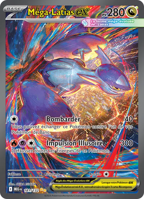 Méga-Latias-ex — carte 181 de l’extension Méga-Évolution