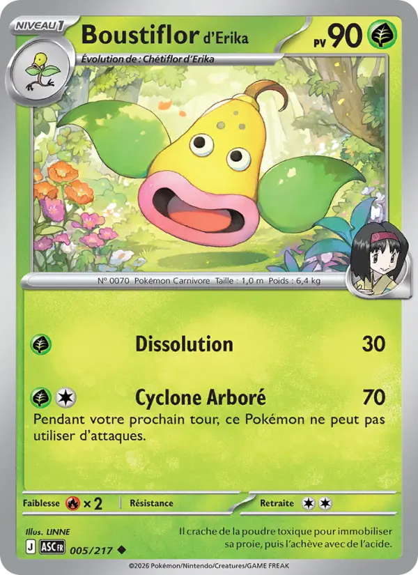 Boustiflor d'Erika — carte 005 de l’extension Héros Transcendants