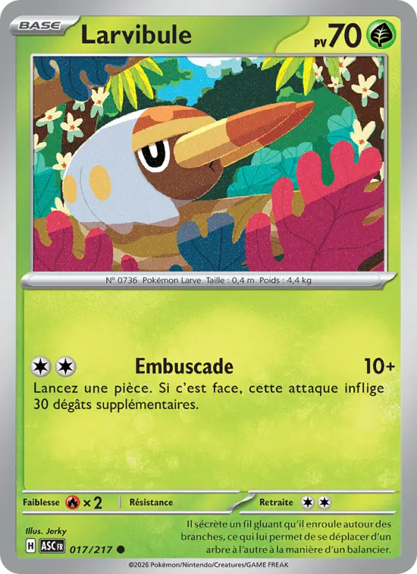 Larvibule — carte 017 de l’extension Héros Transcendants