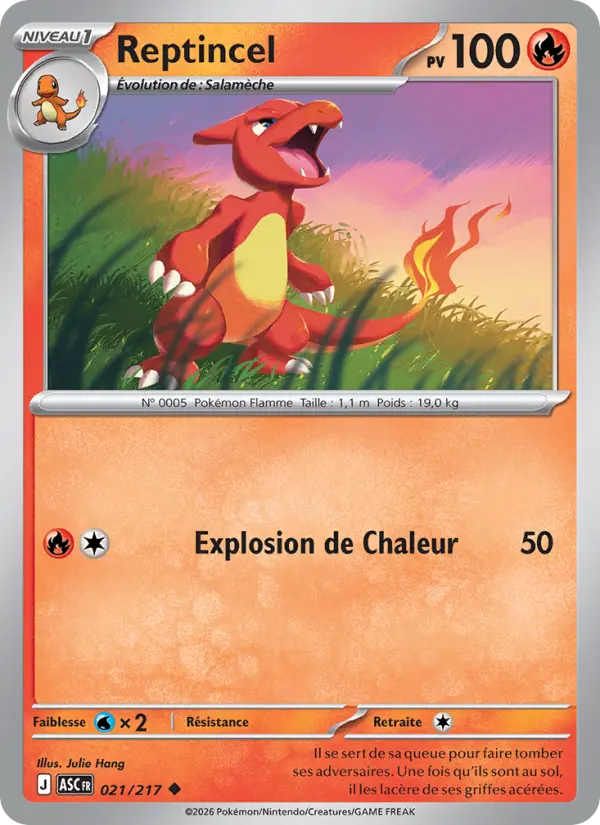 Reptincel — carte 021 de l’extension Héros Transcendants