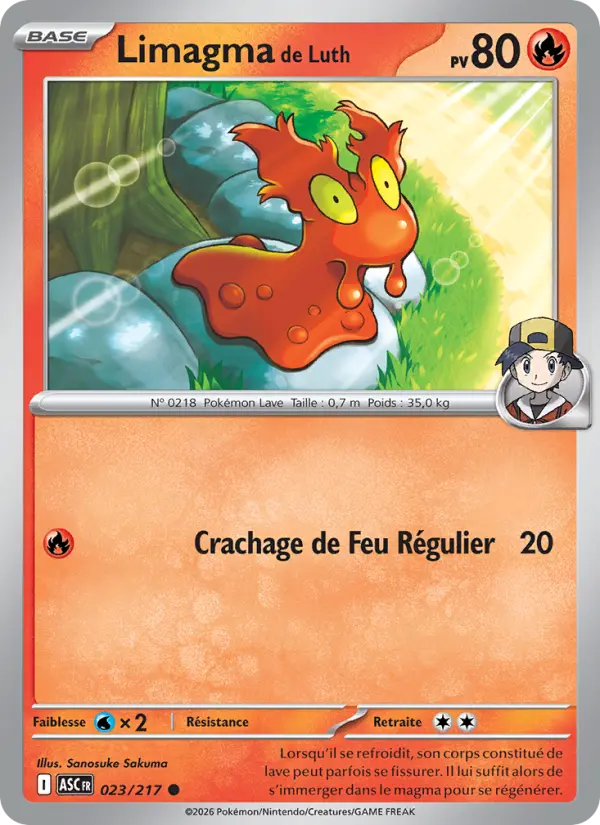 Limagma de Luth — carte 023 de l’extension Héros Transcendants