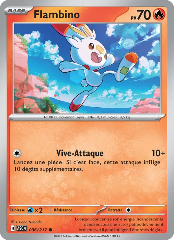 Flambino — carte 036 de l’extension Héros Transcendants