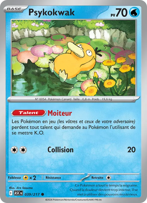 Psykokwak — carte 039 de l’extension Héros Transcendants