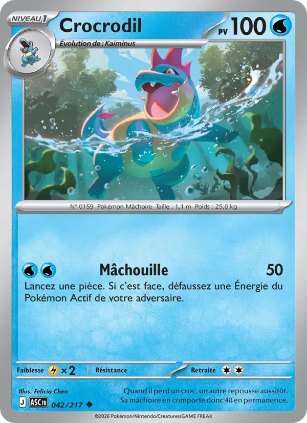 Crocrodil — carte 042 de l’extension Héros Transcendants