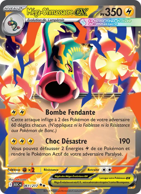 Méga-Ohmassacre-ex — carte 061 de l’extension Héros Transcendants