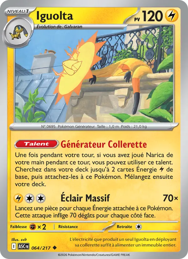 Iguolta — carte 064 de l’extension Héros Transcendants