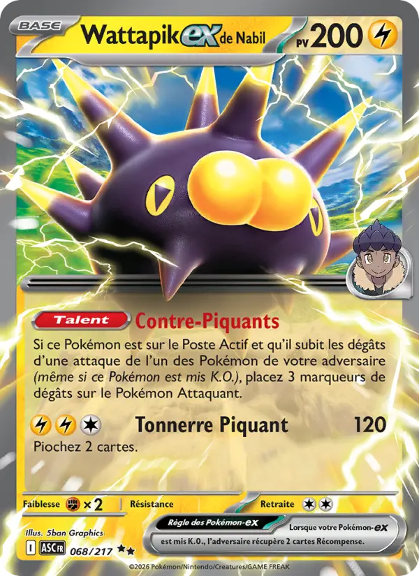 Wattapik-ex de Nabil — carte 068 de l’extension Héros Transcendants