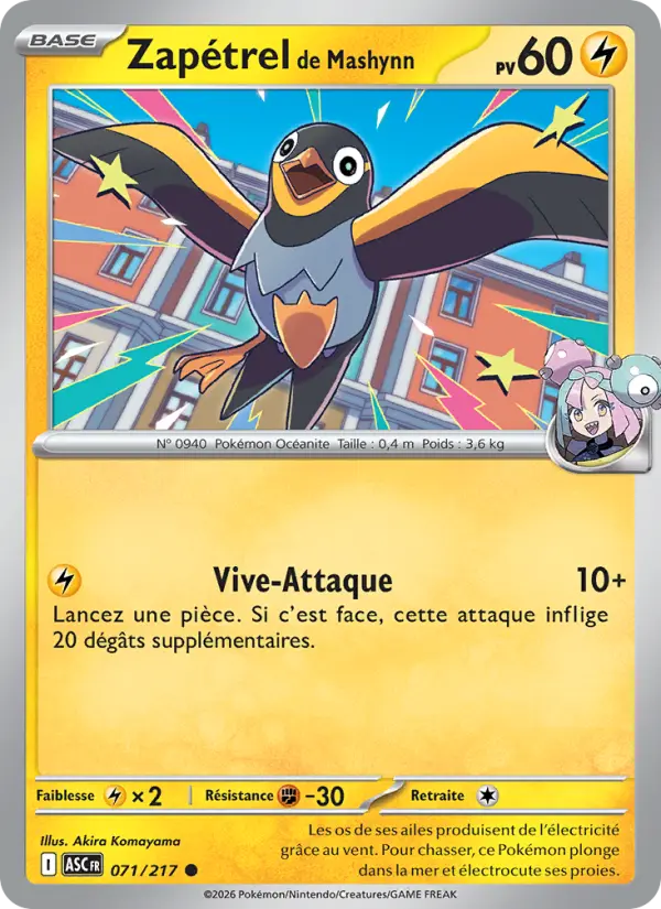 Zapétrel de Mashynn — carte 071 de l’extension Héros Transcendants