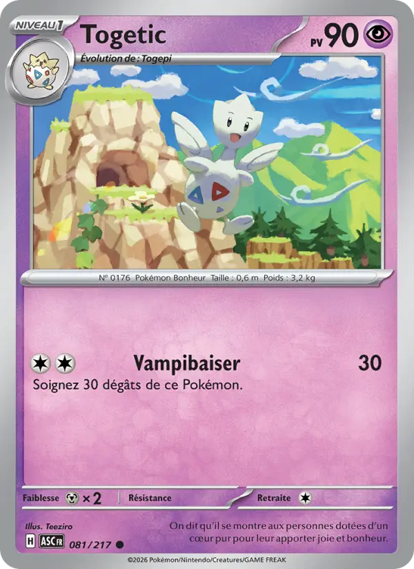 Togetic — carte 081 de l’extension Héros Transcendants