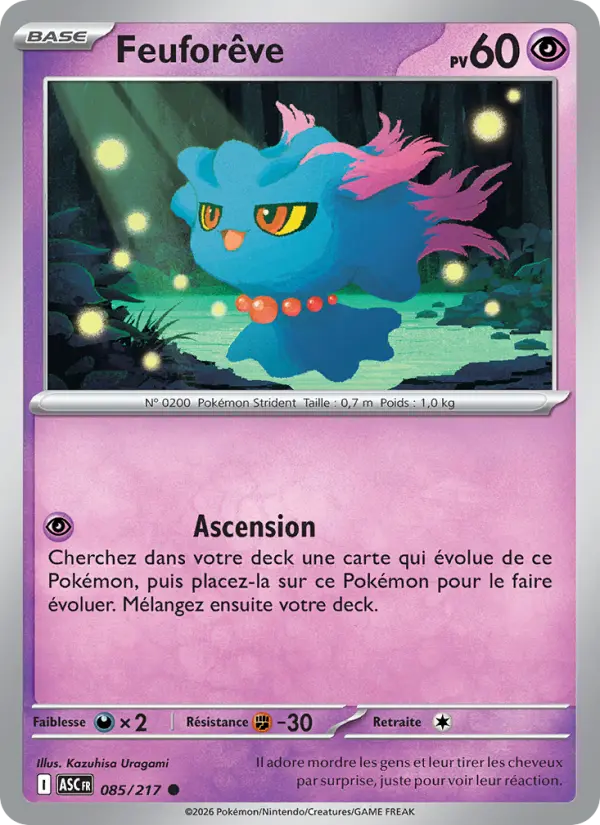 Feuforêve — carte 085 de l’extension Héros Transcendants