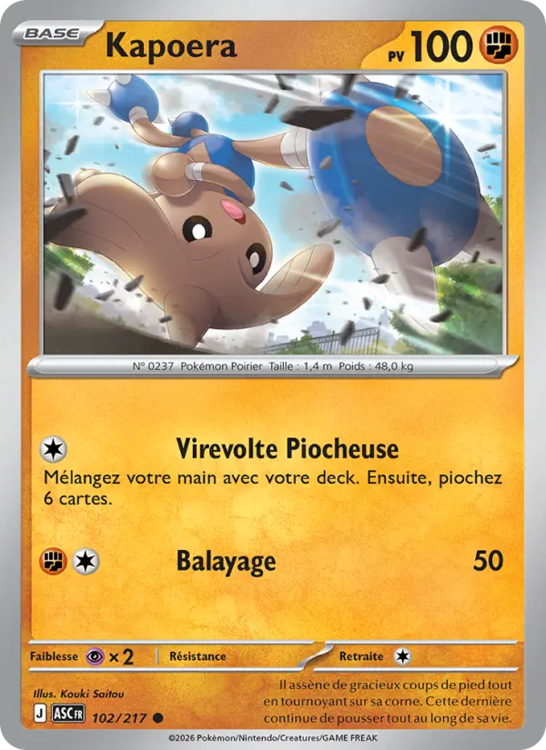 Kapoera — carte 102 de l’extension Héros Transcendants