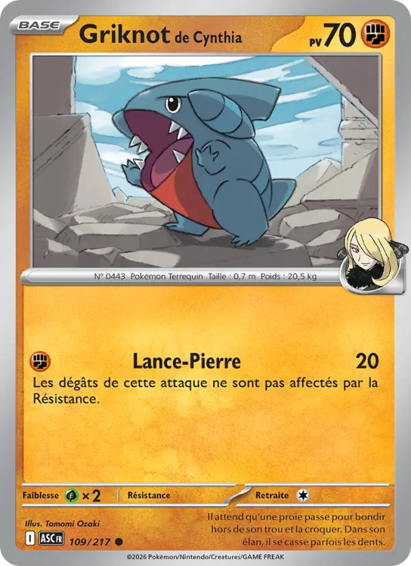 Griknot de Cynthia — carte 109 de l’extension Héros Transcendants