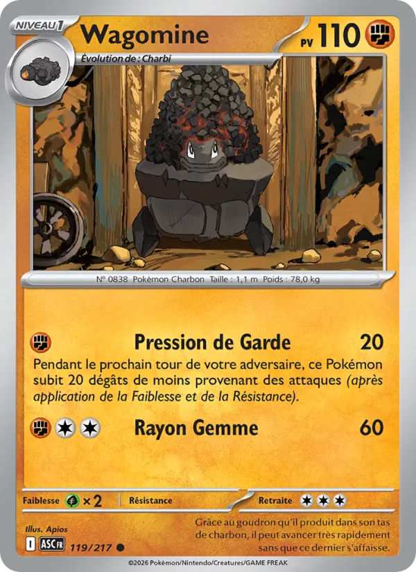 Wagomine — carte 119 de l’extension Héros Transcendants
