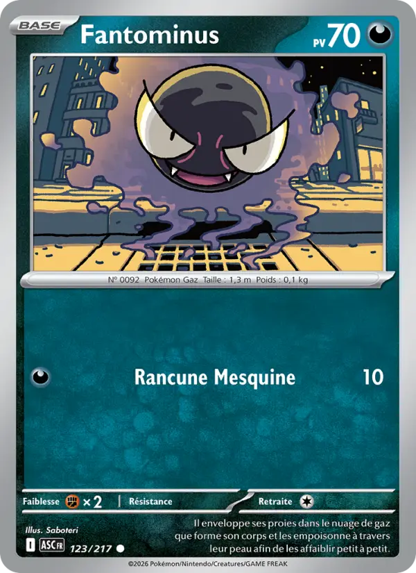 Fantominus — carte 123 de l’extension Héros Transcendants