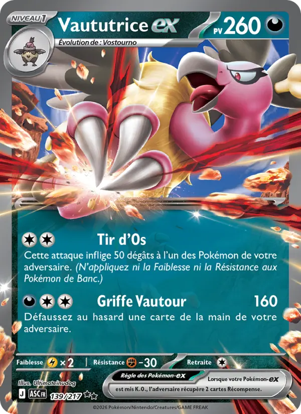 Vaututrice-ex — carte 139 de l’extension Héros Transcendants