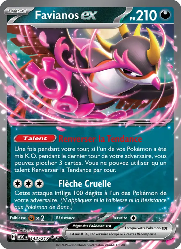 Favianos-ex — carte 142 de l’extension Héros Transcendants