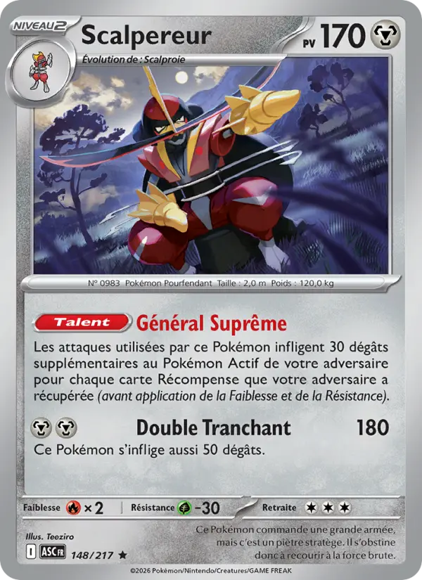 Scalpereur — carte 148 de l’extension Héros Transcendants