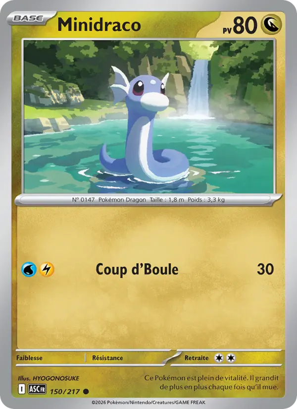 Minidraco — carte 150 de l’extension Héros Transcendants