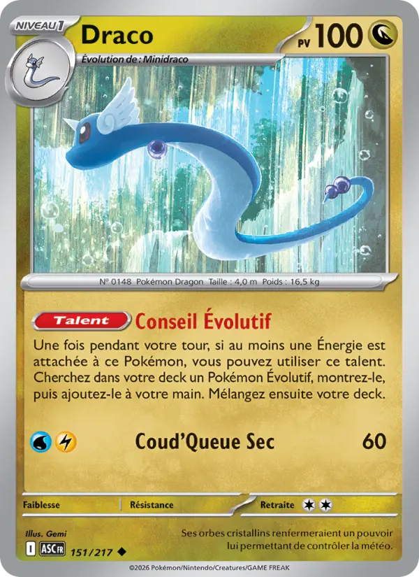 Draco — carte 151 de l’extension Héros Transcendants