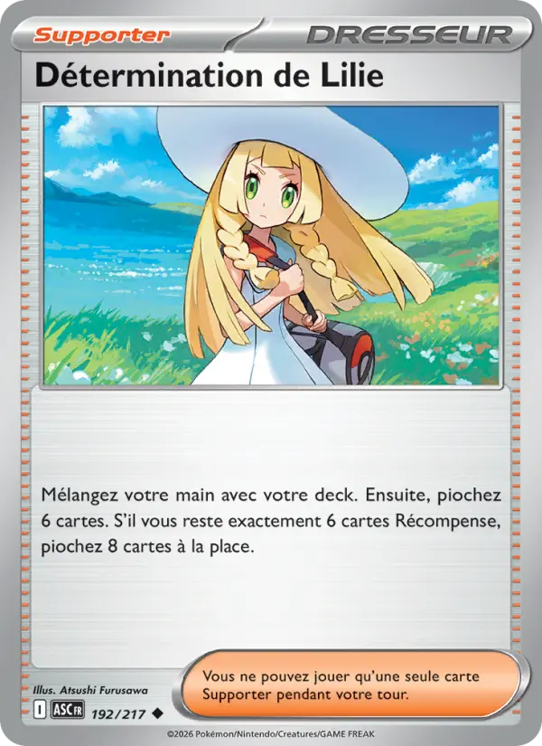 Détermination de Lilie — carte 192 de l’extension Héros Transcendants